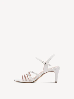 Sandały na obcasie biały - TAMARIS