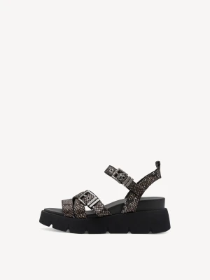 Sandały na obcasie czarny - TAMARIS