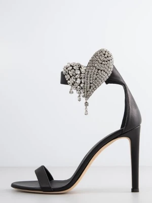 Sandały na obcasie Giuseppe Zanotti biały