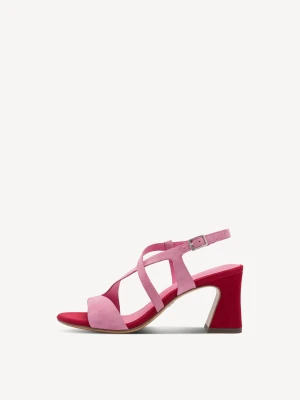 Sandały na obcasie jasnoróżowy - TAMARIS