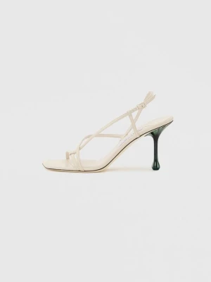 Sandały na obcasie Jimmy Choo brązowy