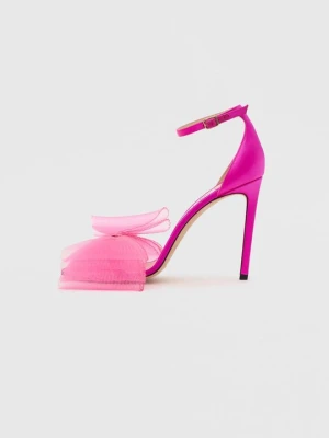 Sandały na obcasie Jimmy Choo czerwony