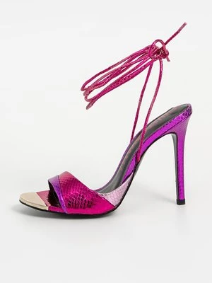 Sandały na obcasie Just Cavalli