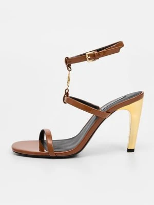 Sandały na obcasie Karl Lagerfeld