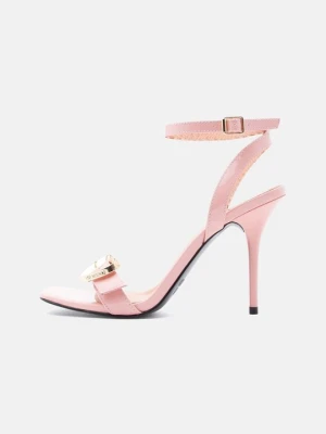 Sandały na obcasie LOVE MOSCHINO różowy