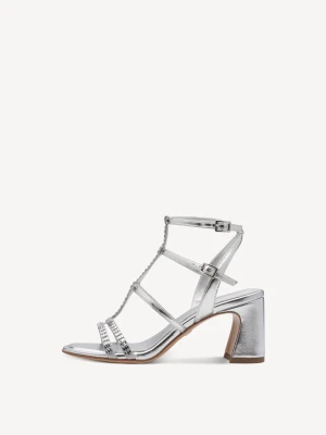 Sandały na obcasie metaliczny - TAMARIS