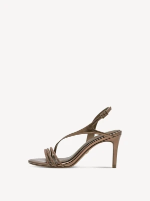 Sandały na obcasie metaliczny - TAMARIS