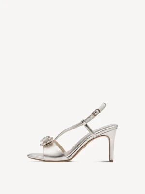 Sandały na obcasie metaliczny - TAMARIS