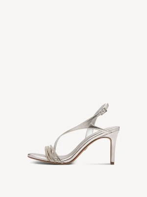 Sandały na obcasie metaliczny - TAMARIS