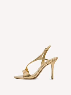 Sandały na obcasie metaliczny - TAMARIS