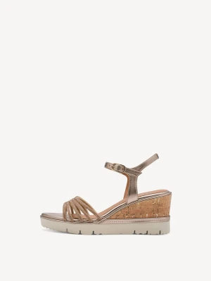 Sandały na obcasie metaliczny - TAMARIS