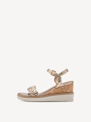 Sandały na obcasie metaliczny - TAMARIS