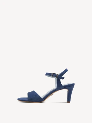 Sandały na obcasie niebieski - TAMARIS