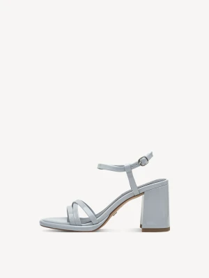 Sandały na obcasie niebieski - TAMARIS