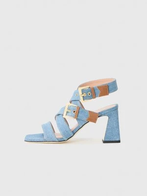 Sandały na obcasie Pollini