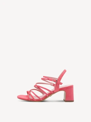 Sandały na obcasie różowy - TAMARIS