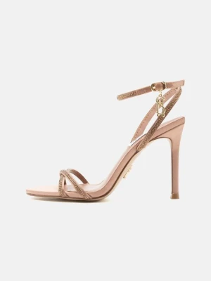Sandały na obcasie Steve Madden brązowy