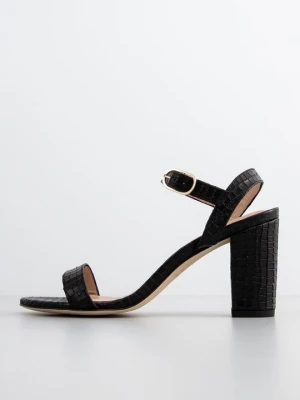 Sandały na obcasie Stuart Weitzman czarny