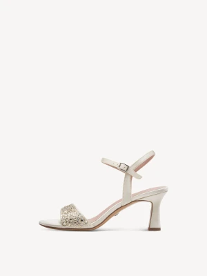 Sandały na obcasie szary - TAMARIS