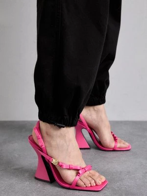 Sandały na obcasie Versace Jeans Couture