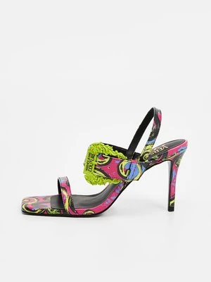 Sandały na obcasie Versace Jeans Couture