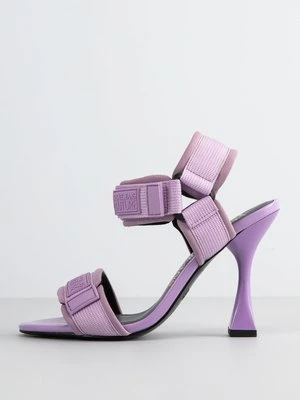 Sandały na obcasie Versace Jeans Couture