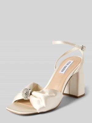 Sandały na obcasie z obcas słupek model 'Meladi' Steve Madden Ciemnoniebieski