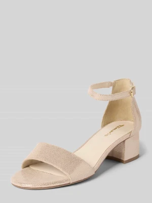 sandały na obcasie z obcasem słupkiem tamaris