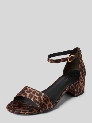 sandały na obcasie z obcasem słupkiem tamaris