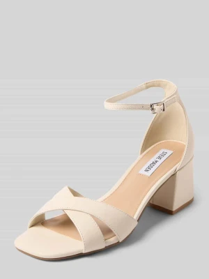 Sandały na obcasie ze skóry model 'Fergie-L' Steve Madden Écru