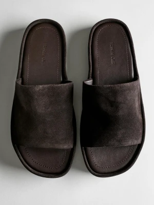 Sandały Na Platformie - Brązowy - Massimo Dutti - Female