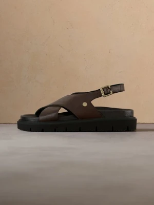 Sandały na platformie Copenhagen Shoes ciemnobrązowy