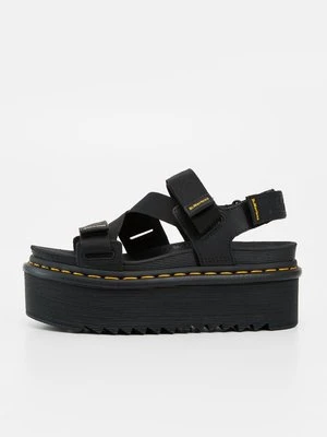 Sandały na platformie Dr. Martens czarny