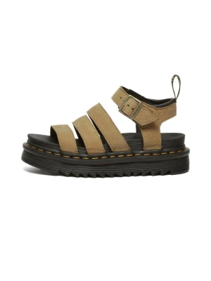 Sandały na platformie Dr. Martens brązowy