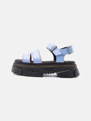 Sandały na platformie Dr. Martens jasnoniebieski