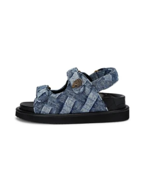 Sandały na platformie Kurt Geiger niebieski denim