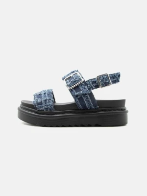 Sandały na platformie Replay niebieski denim