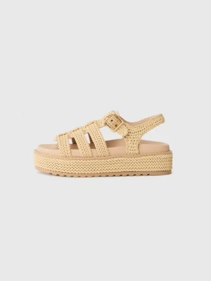 Sandały na platformie Steve Madden jasny brąz