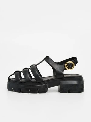 Sandały na platformie Stuart Weitzman czarny