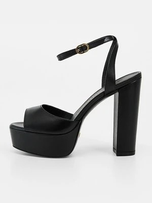 Sandały na platformie Stuart Weitzman czarny