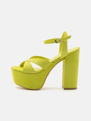 Sandały na platformie Stuart Weitzman zielony