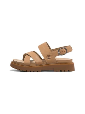 Sandały na platformie Timberland beżowy