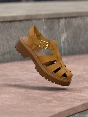 Sandały na platformie Timberland khaki
