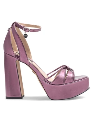 Sandały Nine West Aahida ZL23002CC Fioletowy