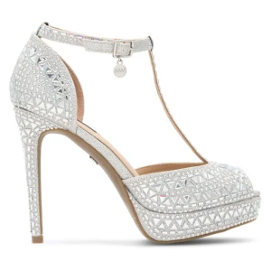 Sandały Nine West NISA SY015-1NW Srebrny