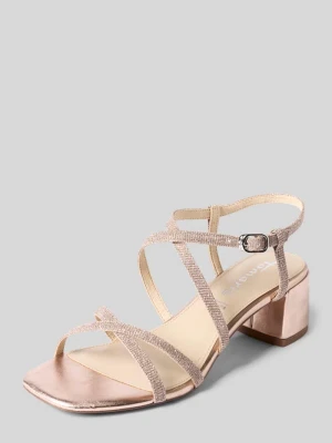 Sandały o wyglądzie aksamitu tamaris