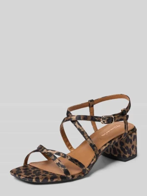 Sandały o wyglądzie aksamitu tamaris