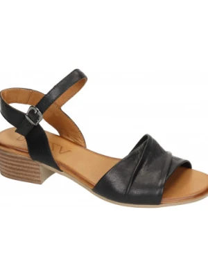 SANDAŁY PIAZZA - 910128-01 BLACK