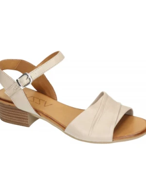 SANDAŁY PIAZZA - 910128-91 SILVER GREY