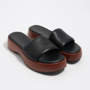 Sandały platforma skóra czarne BIMBA Y LOLA